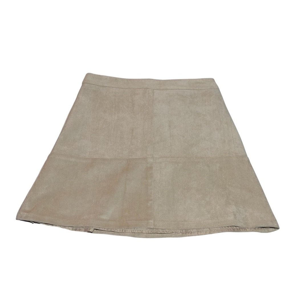 Lulu's Tan A-Line Mini Skirt for Casual Wear